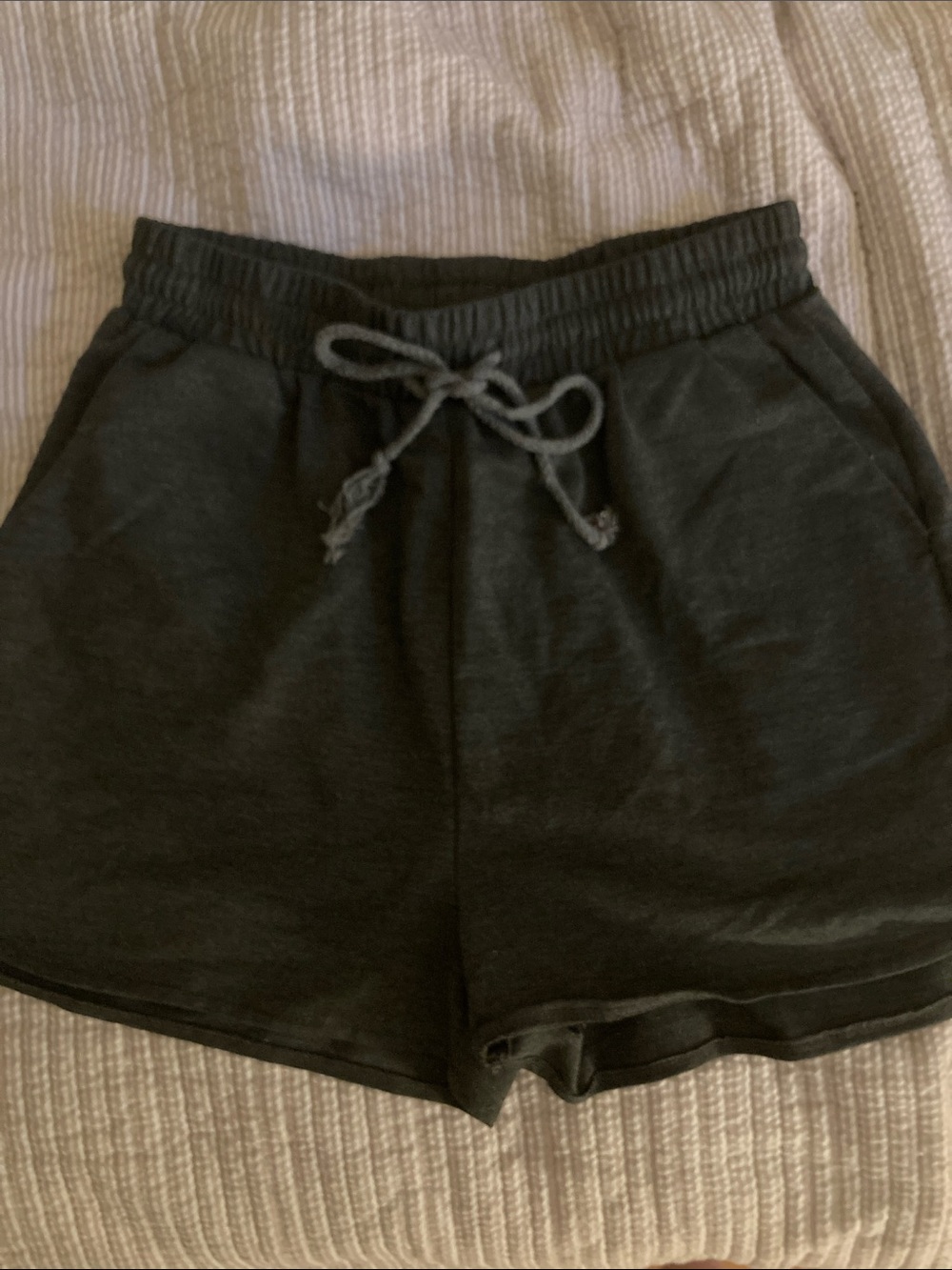 Medium SHEIN Everyday Drawstring Women's Grey Lounge Shorts